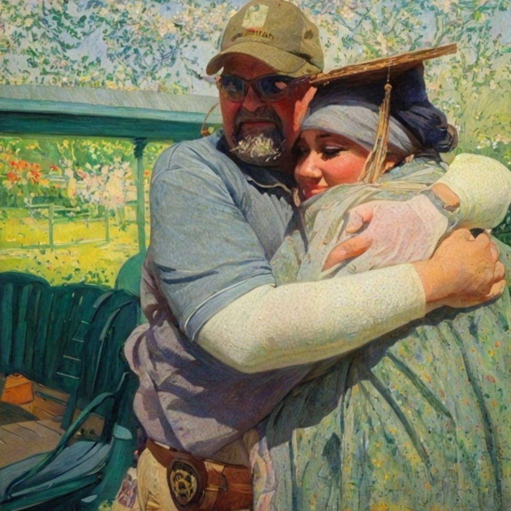 Emotional Embrace Art Print